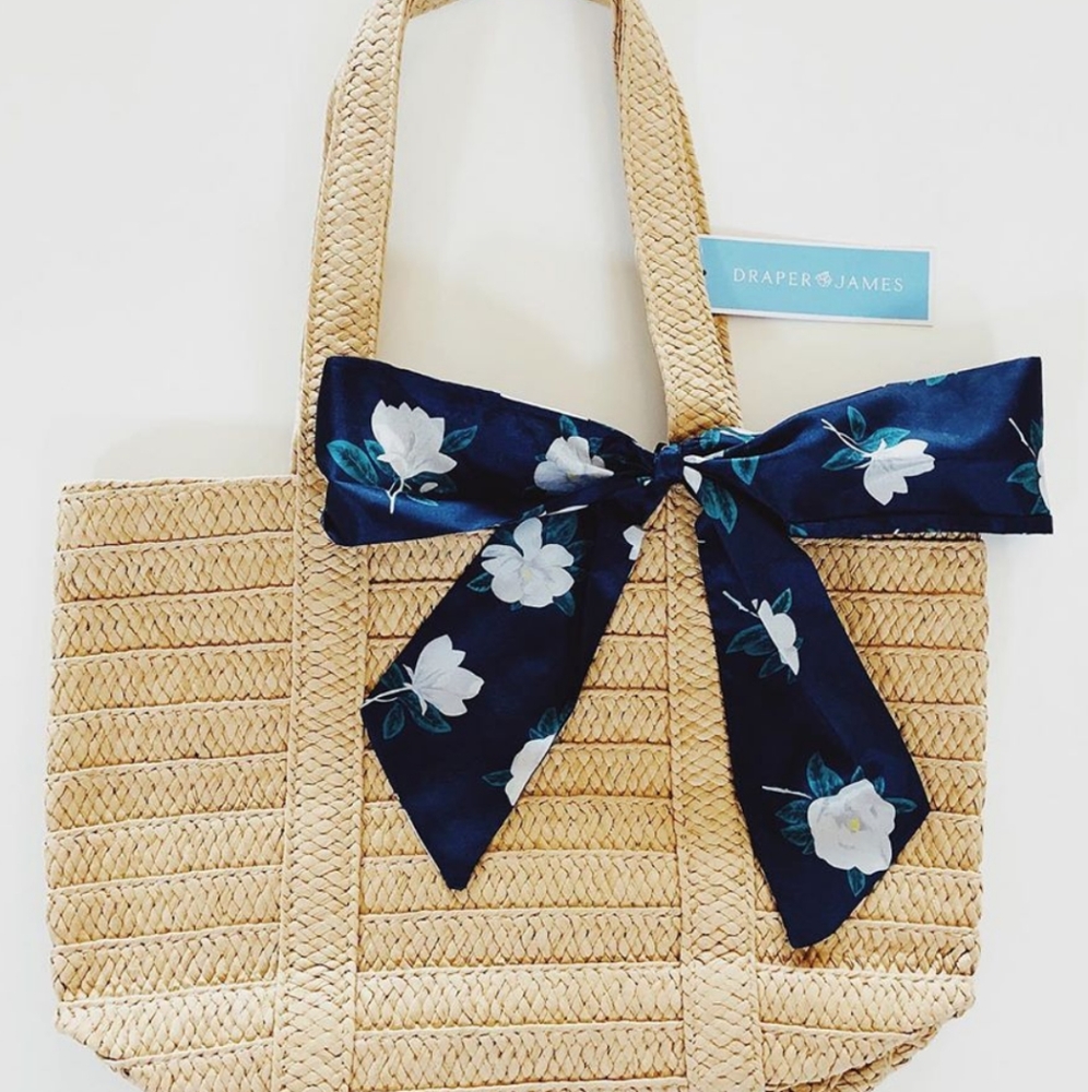 Draper James straw bag FFF NWT